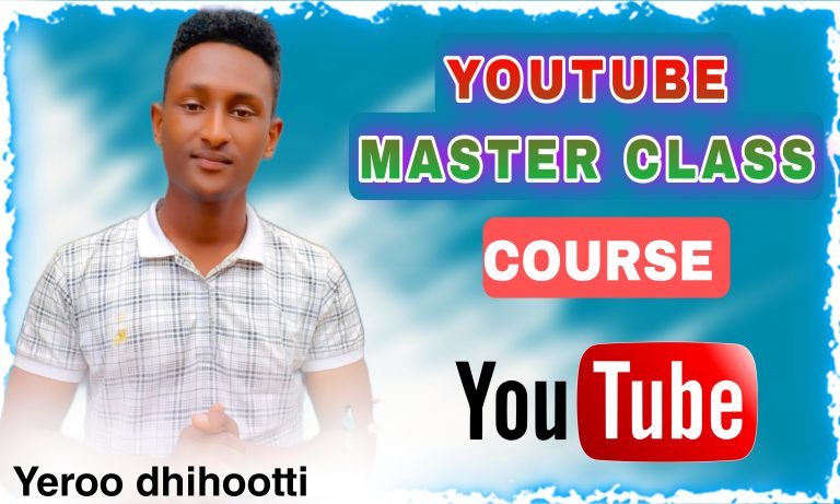 YouTube Master class course with video editing tips
